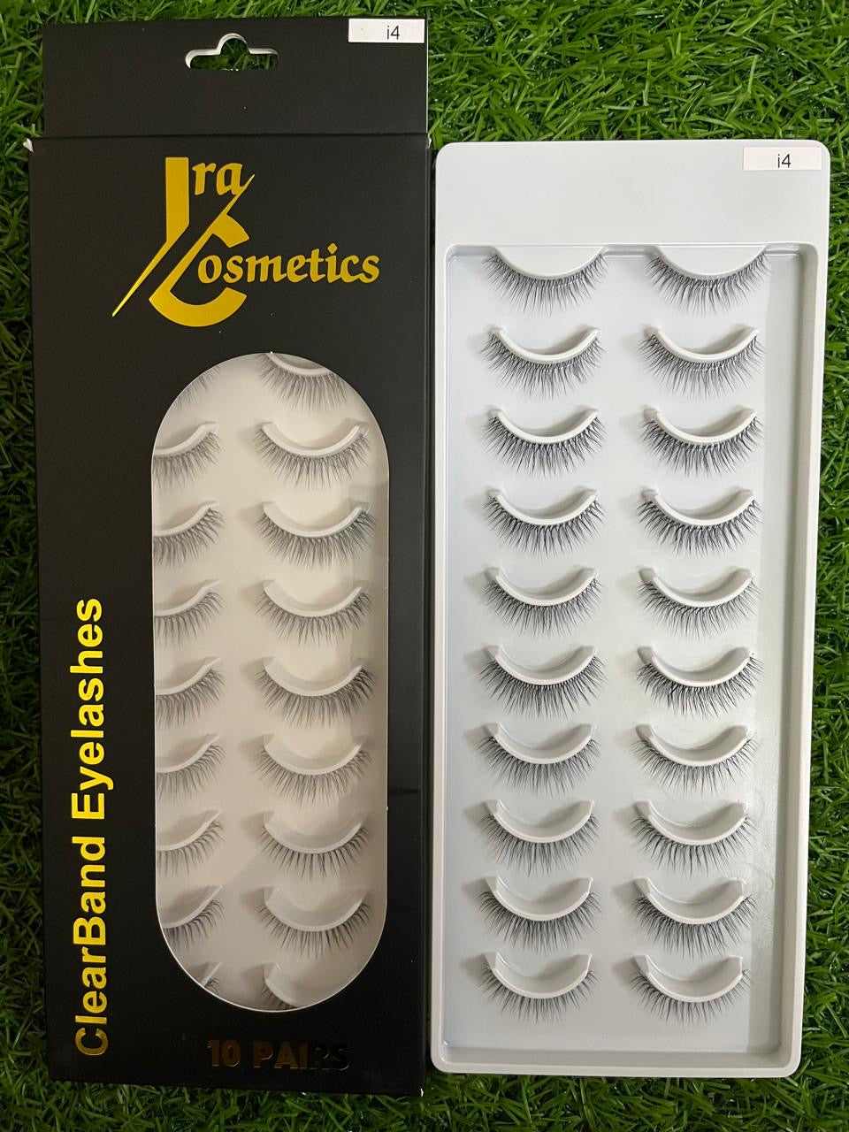 Premium Clear Band Eyelashes - 10 Pairs Pack