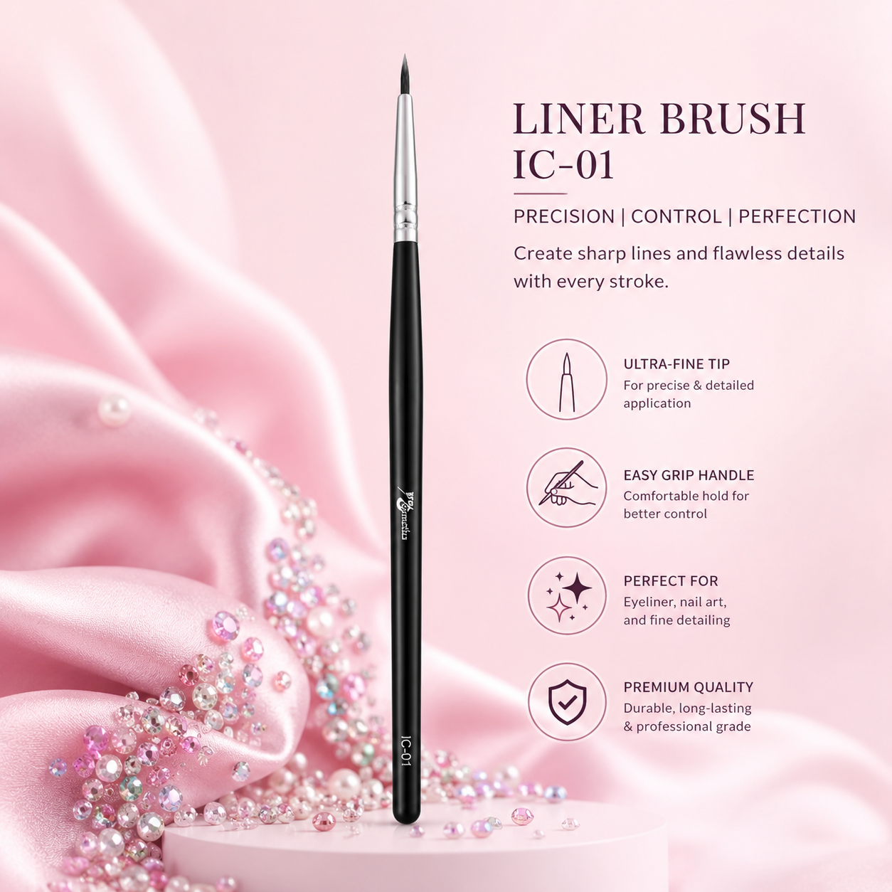 IRACOSMETICS EYELINER BRUSH IC-01