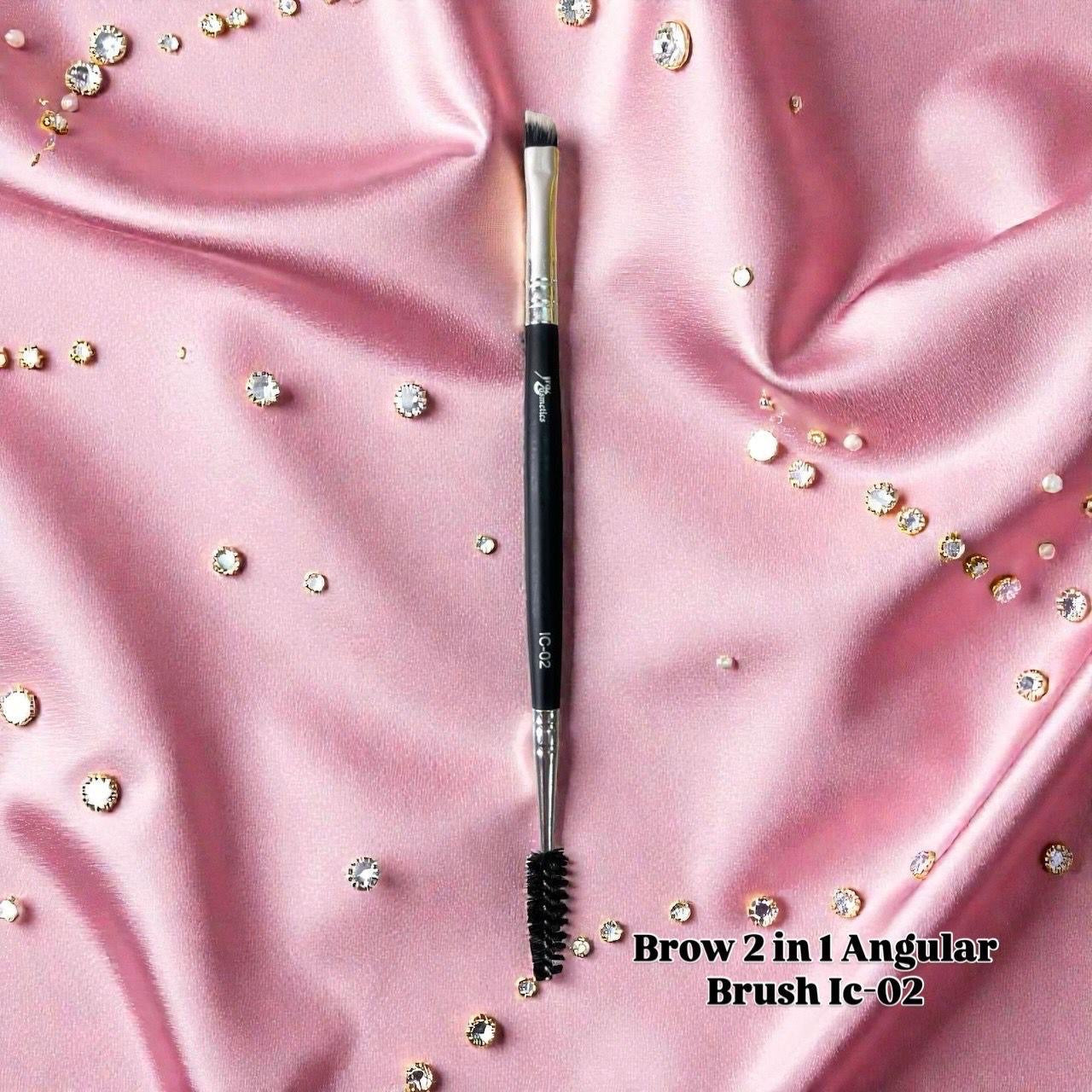 IRACOSMETICS BROW 2 IN 1 ANGULAR BRUSH IC-02